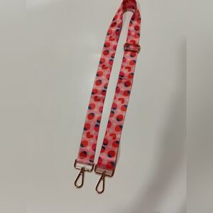 Pink Strawberry And Rose Gold Replacement Strap Crossbody/Shoulder Bag